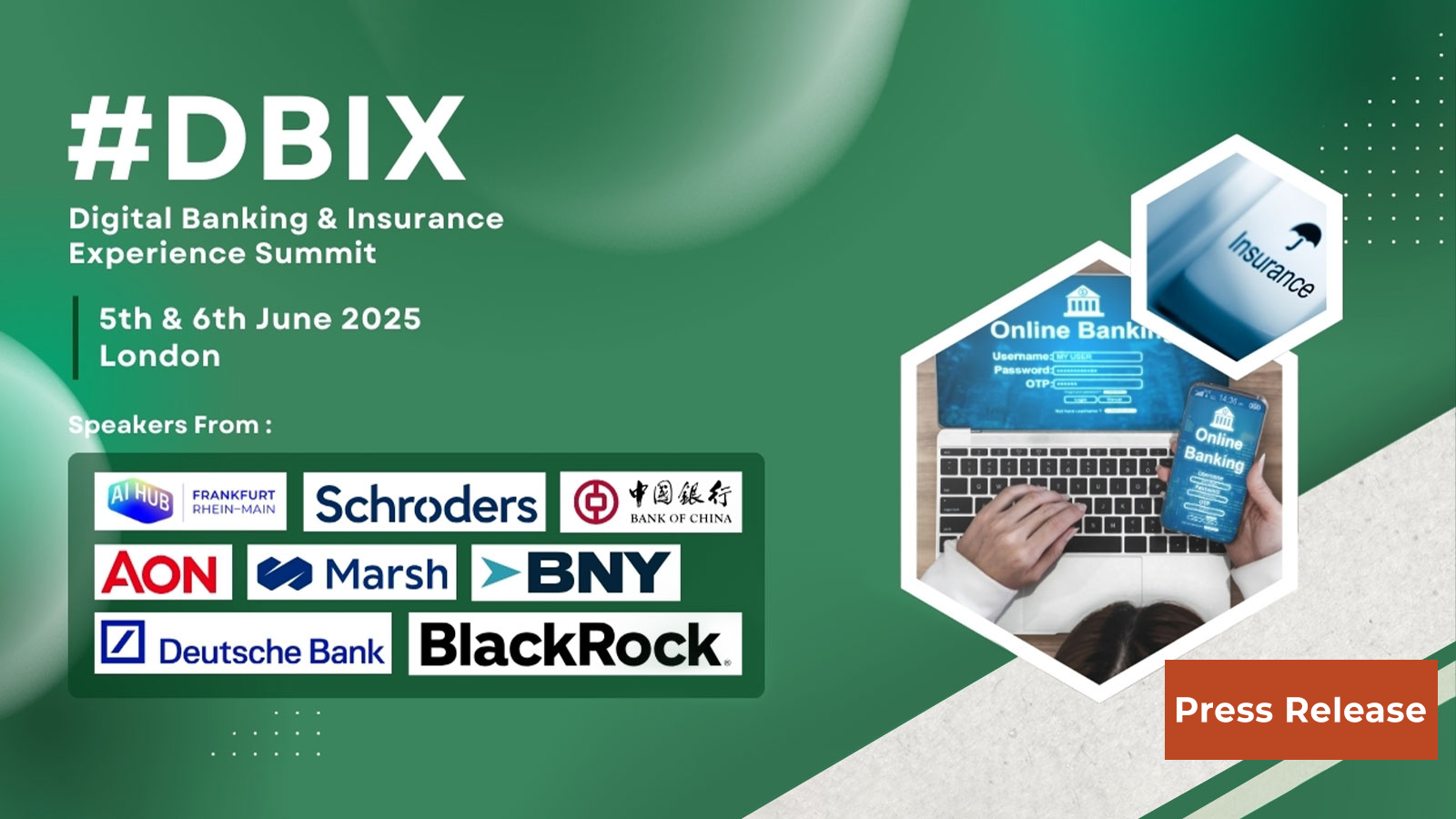 Digital Banking & Insurance Experience Summit to Take Place on June 5-6, 2025 in London