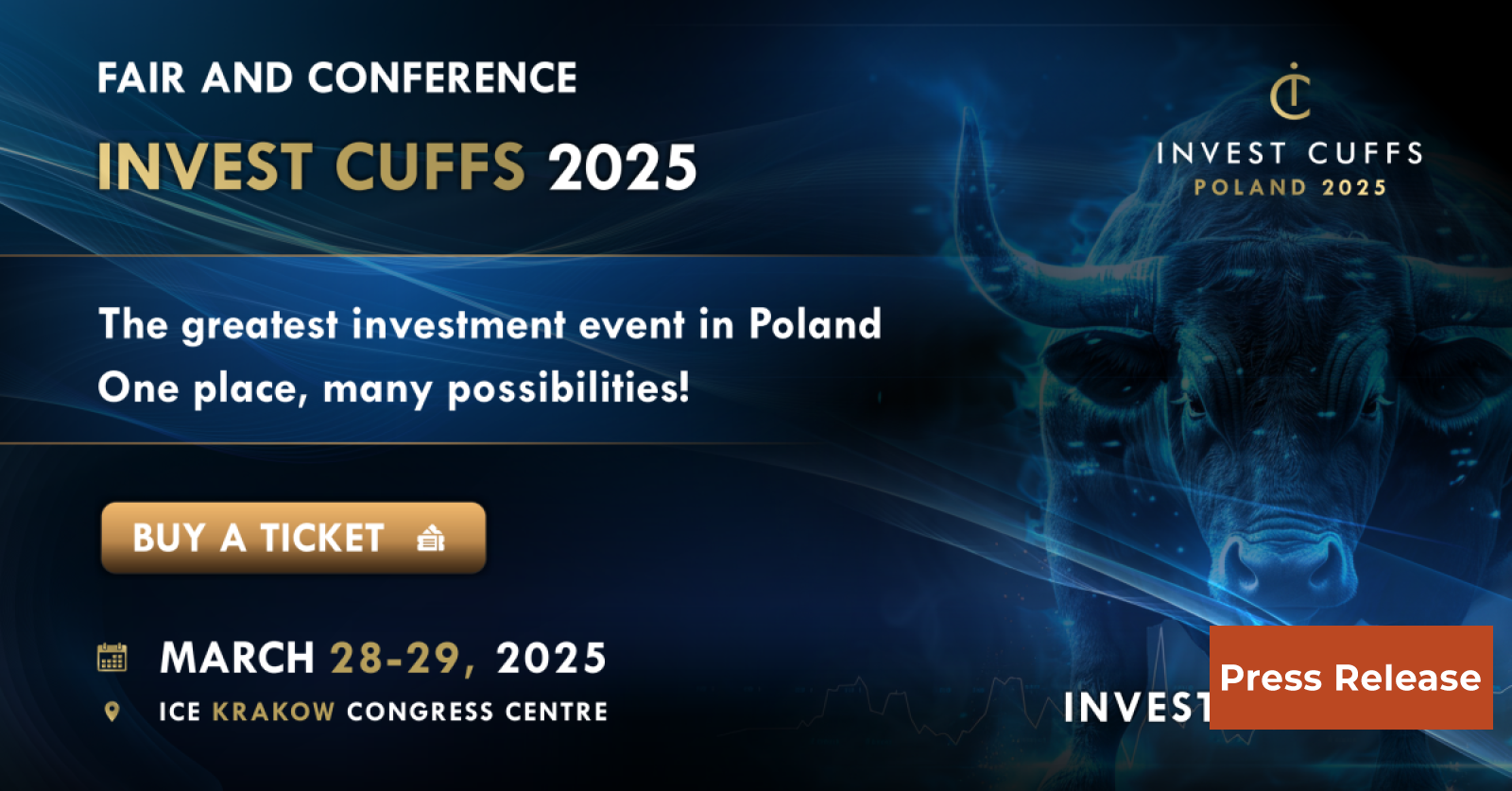 Great Countdown to Invest Cuffs! Let's Meet in Krakow Already on March 28-29 This Year