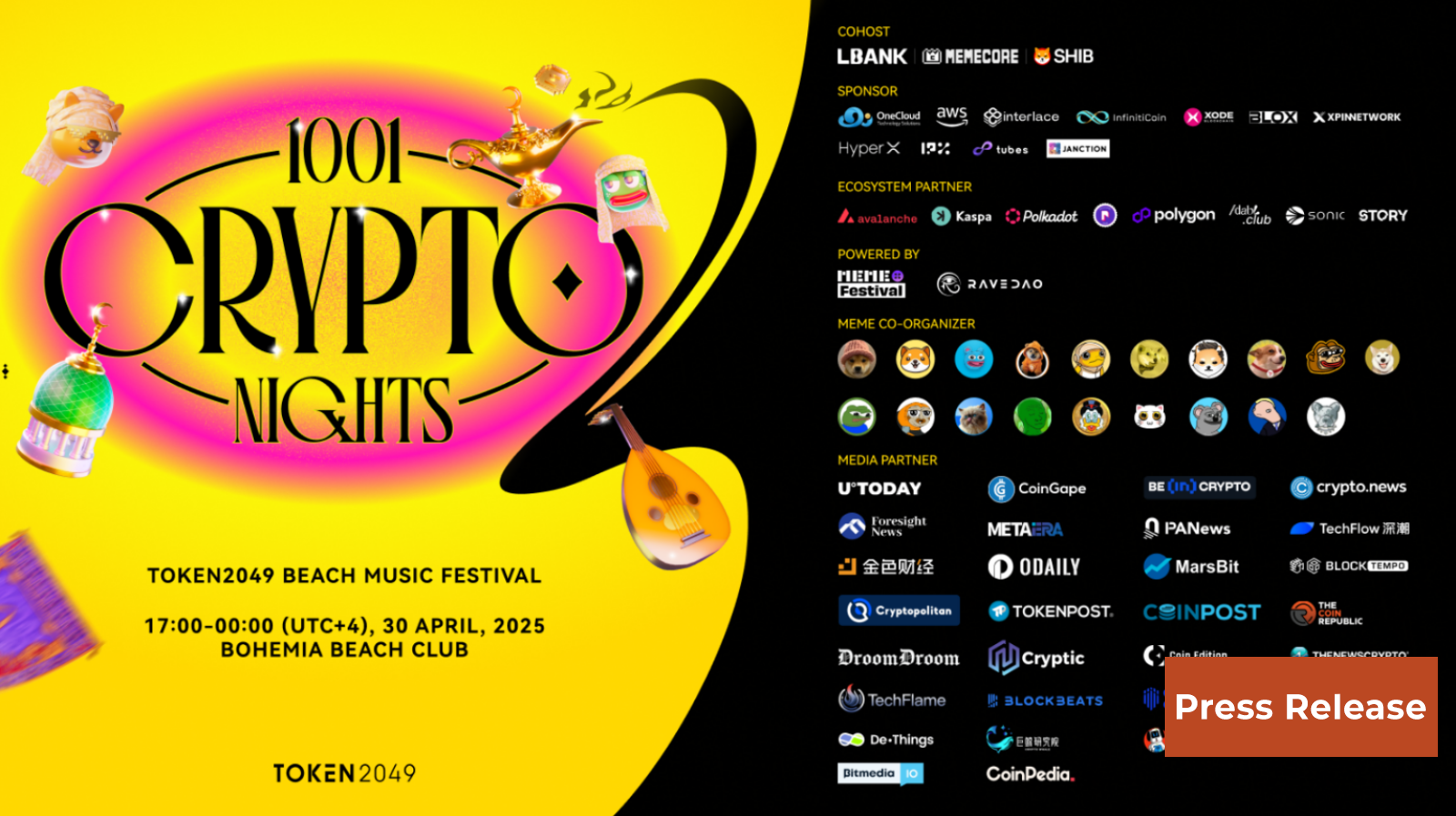 1001 Crypto Nights: The Grandest Music Festival at TOKEN2049 Dubai