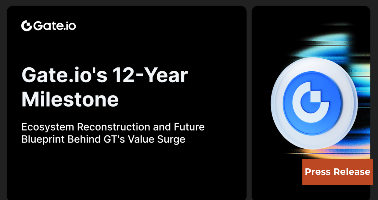 Gate.io's 12-Year Milestone: Ecosystem Reconstruction and Future Blueprint Behind GT's Value Surge