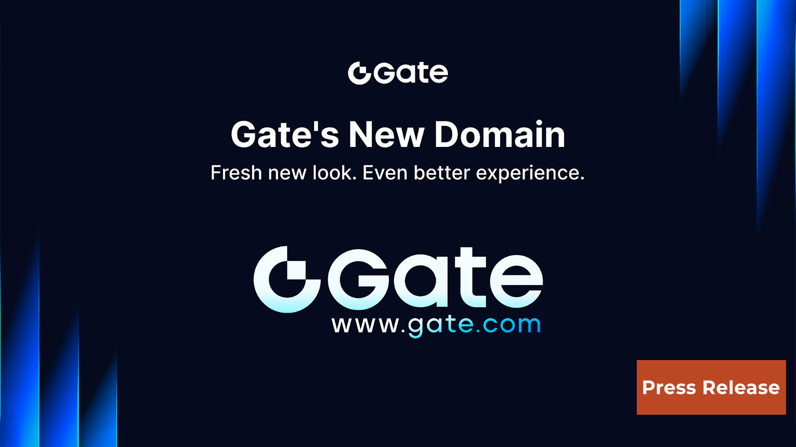 Gate Introduces Brand New Domain Gate.com and Brand Logo, Advancing Toward the "Next-Generation Crypto Exchange"