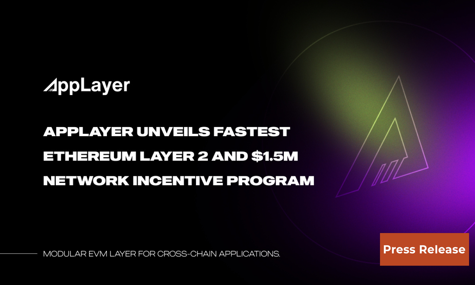 AppLayer Unveils Fastest EVM Network and $1.5M Network Incentive Program