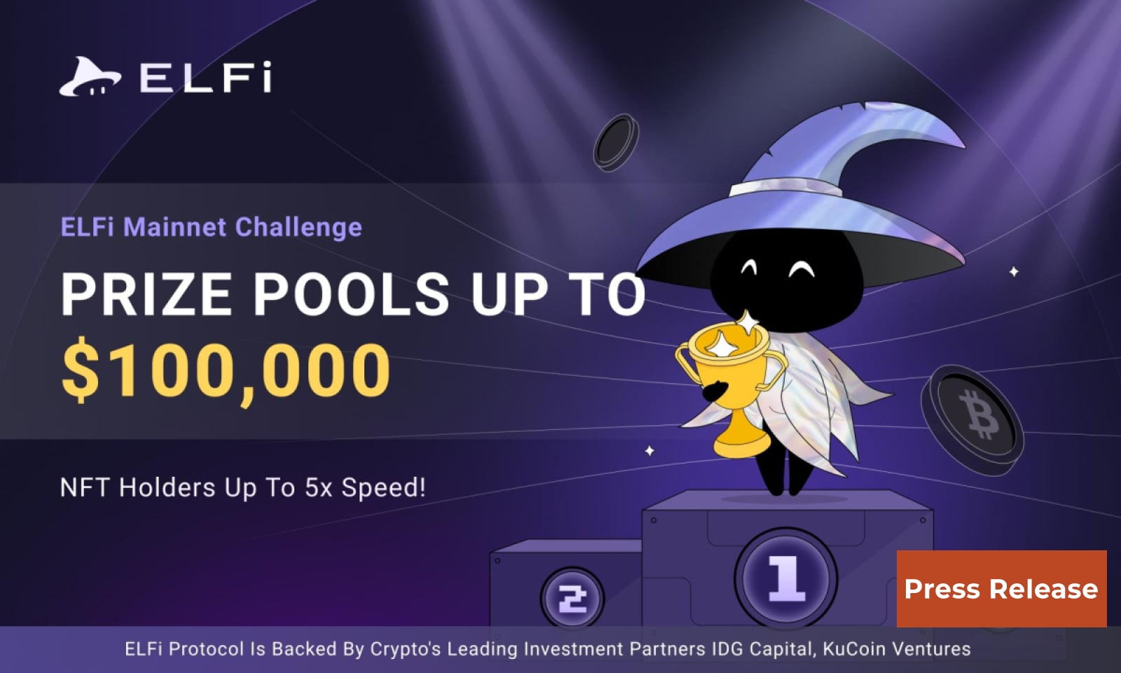 ELFi Protocol, a DEX Derivatives Platform, Officially Launched with a $100,000 Airdrop Event