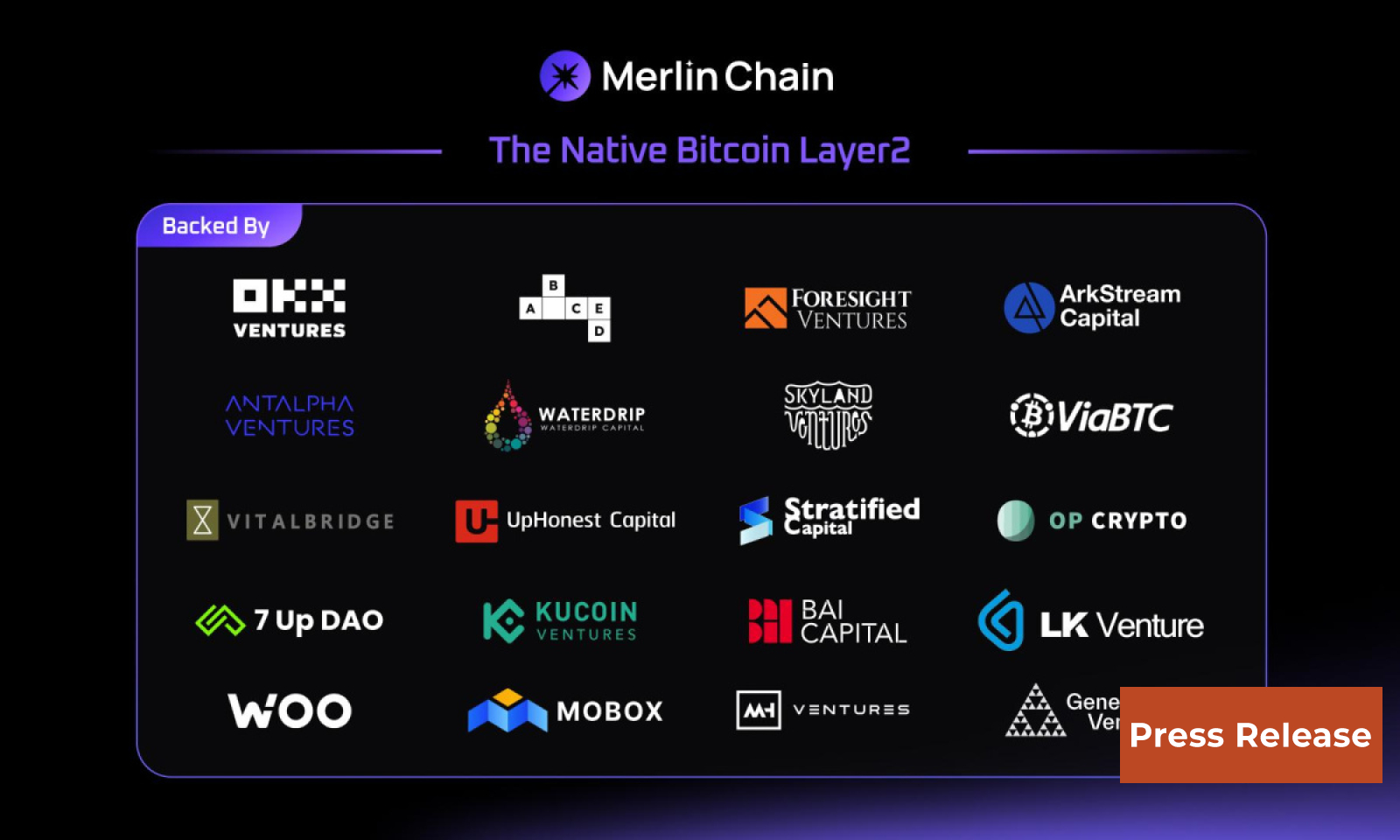 Merlin Chain Secures Funding to Empower "Bitcoin-native" Innovations