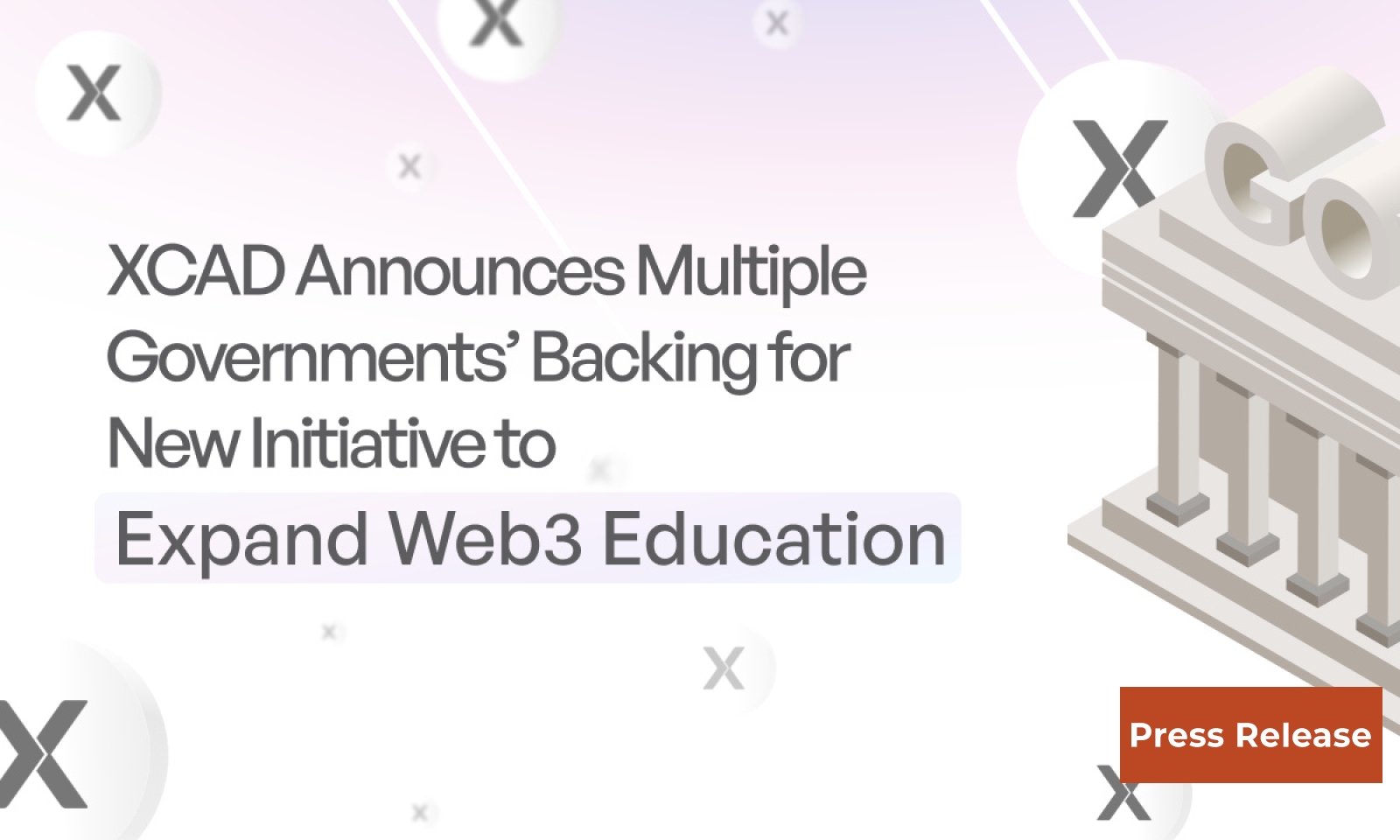 XCAD Announces Multiple Governments’ Backing for New Initiative to Expand Web3 Education