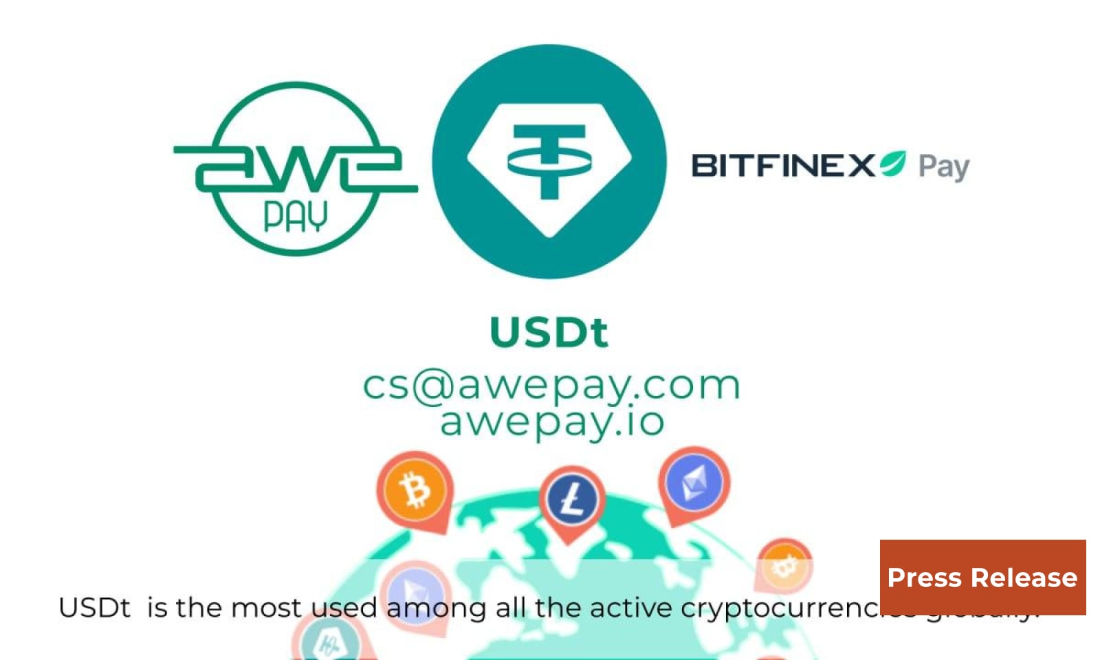 Bitfinex Pay and Awepay for Enterprise Payments Collaboration