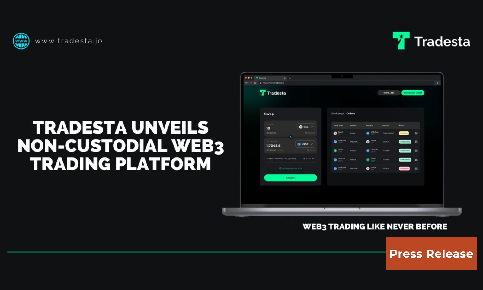 TradeSta Unveils Non-Custodial Web3 Trading Platform