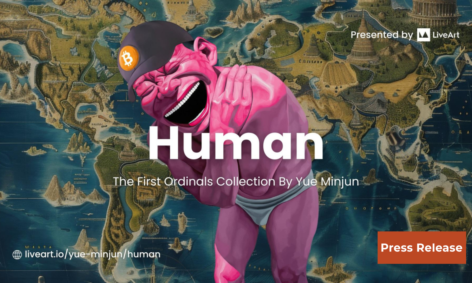 Yue Minjun Revolutionizes Bitcoin Art Scene with Pioneering Ordinals Collection on LiveArt