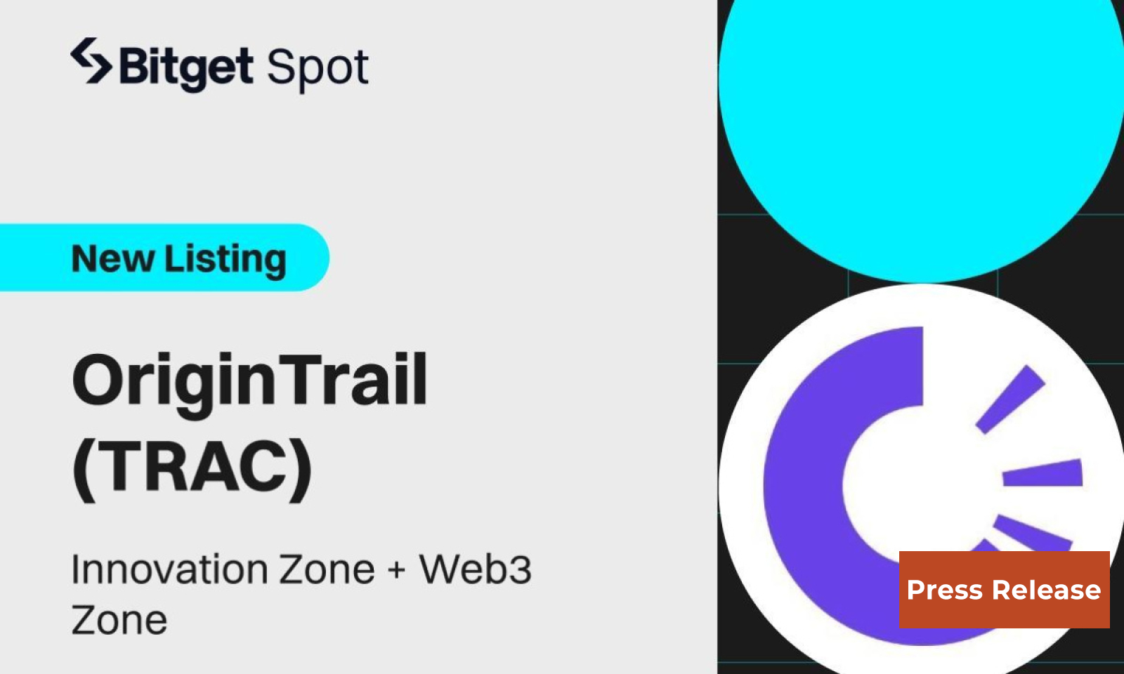 Bitget Lists OriginTrail (TRAC) to Bolster Decentralized AI Ecosystem