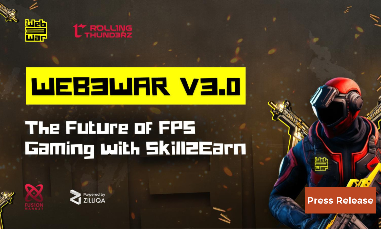 Roll1ng Thund3rz Unveils Web3War® v3.0: Pioneering the Future of Gaming with Skill2Earn Dynamics