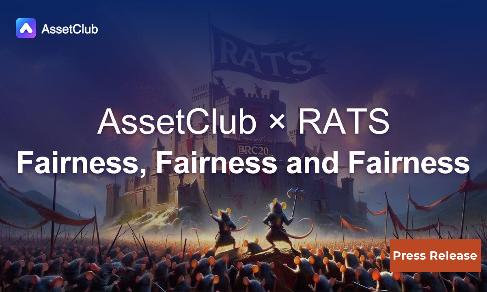 GameFi Project AssetClub announced adoption of BRC20-RATS for further development of the RATS community