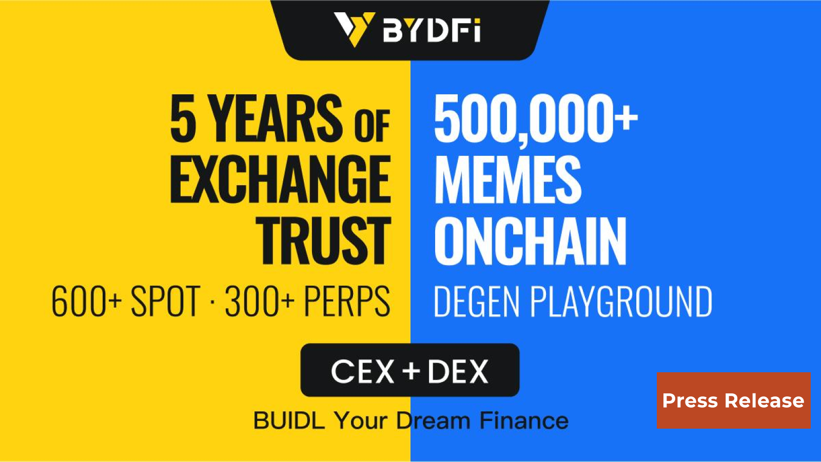 BYDFi Officially Launches On-Chain Trading Tool MoonX, Ushering in the Era of CEX + DEX Dual Engines