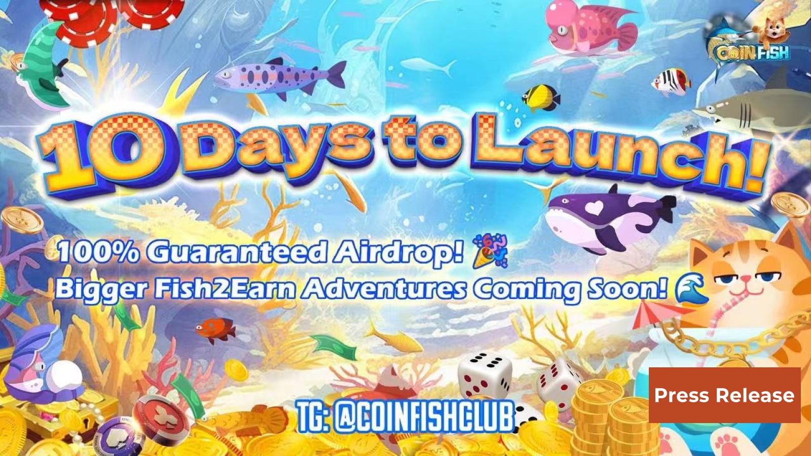 TON P2E Fishing Game CoinFish, Incubated by MEETLabs, Officially Launches on Oct 23rd