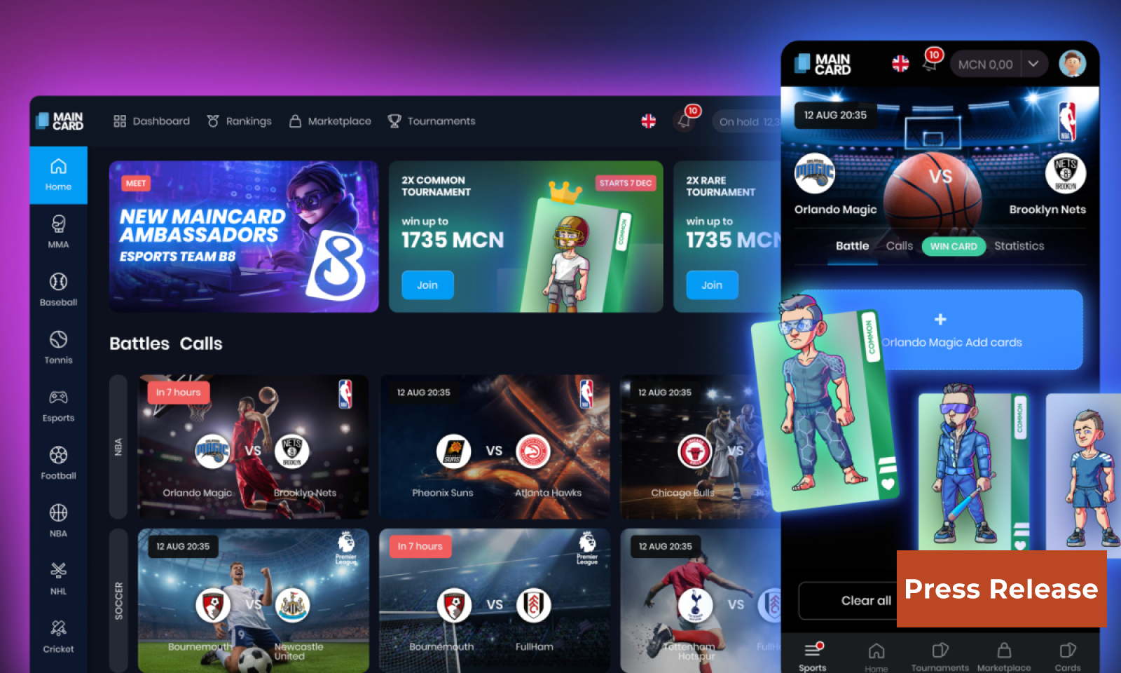 Web3 Sports Fantasy Manager Maincard.io is Breaking into Esports with Big-Name Partnerships
