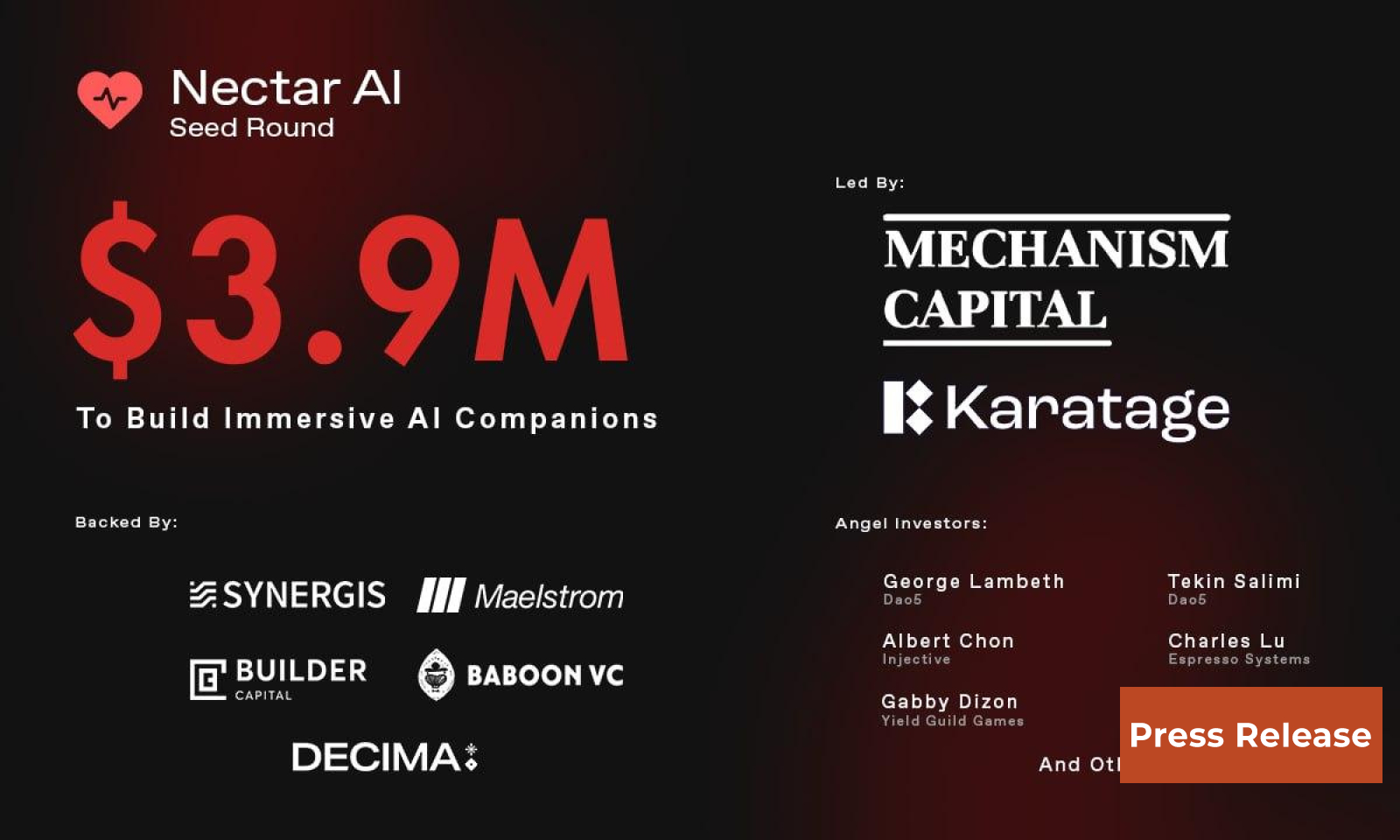 Nectar AI Raises $3.9M to Build Uncensored Immersive AI Companions