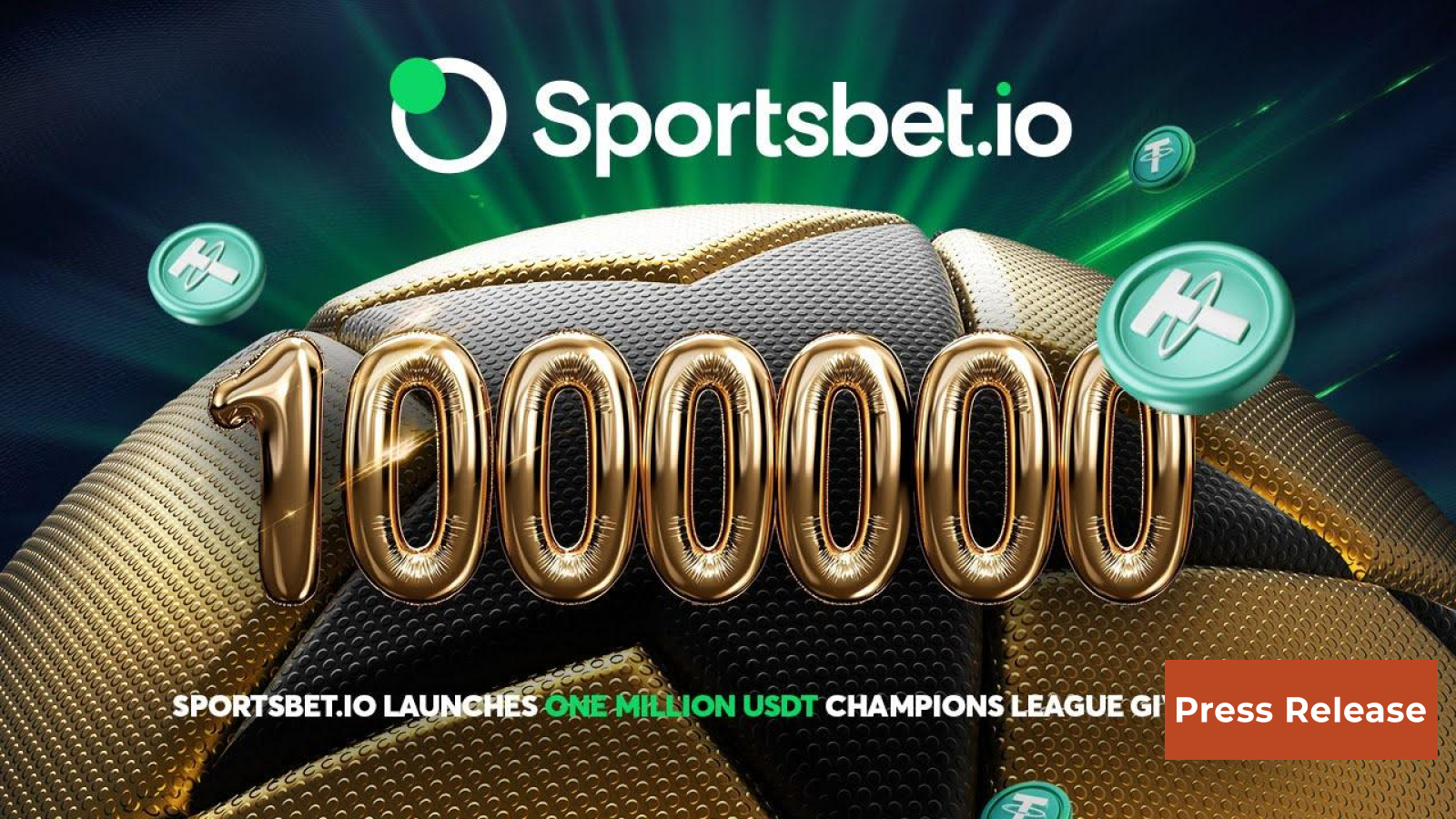 Sportsbet.io launches 1 million USDT giveaway to mark Champions League finale
