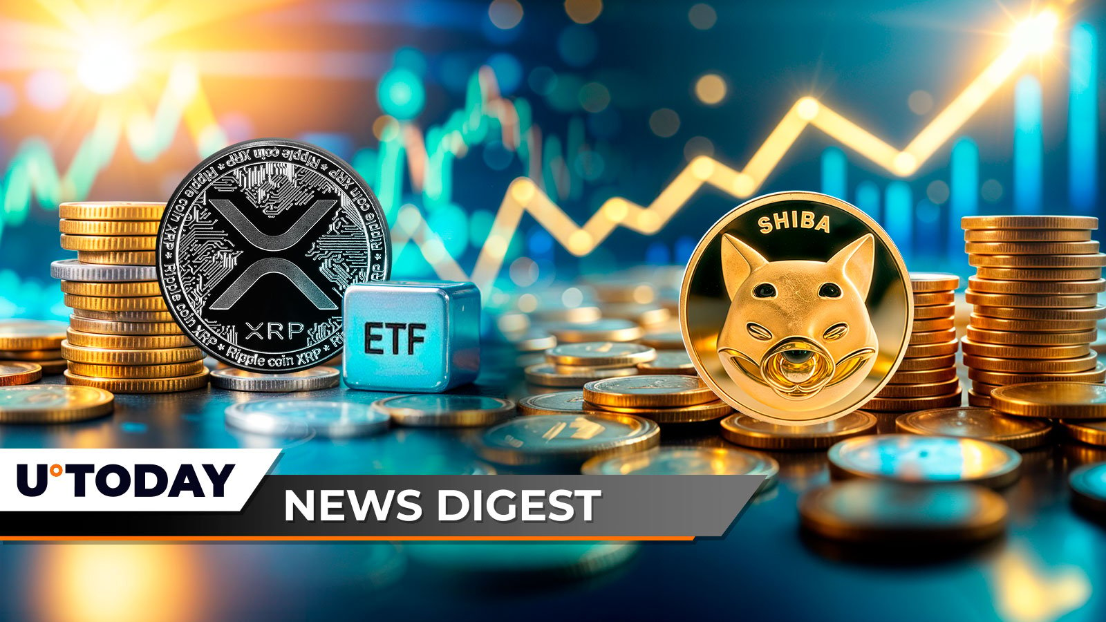 0 News Article Image XRP ETF Approval Odds Revealed by Bloomberg, Shiba Inu on Verge of Ultra Rare Golden Cross, Dogecoin Records 500 Million Breakthrough: Crypto News Digest by U.Today