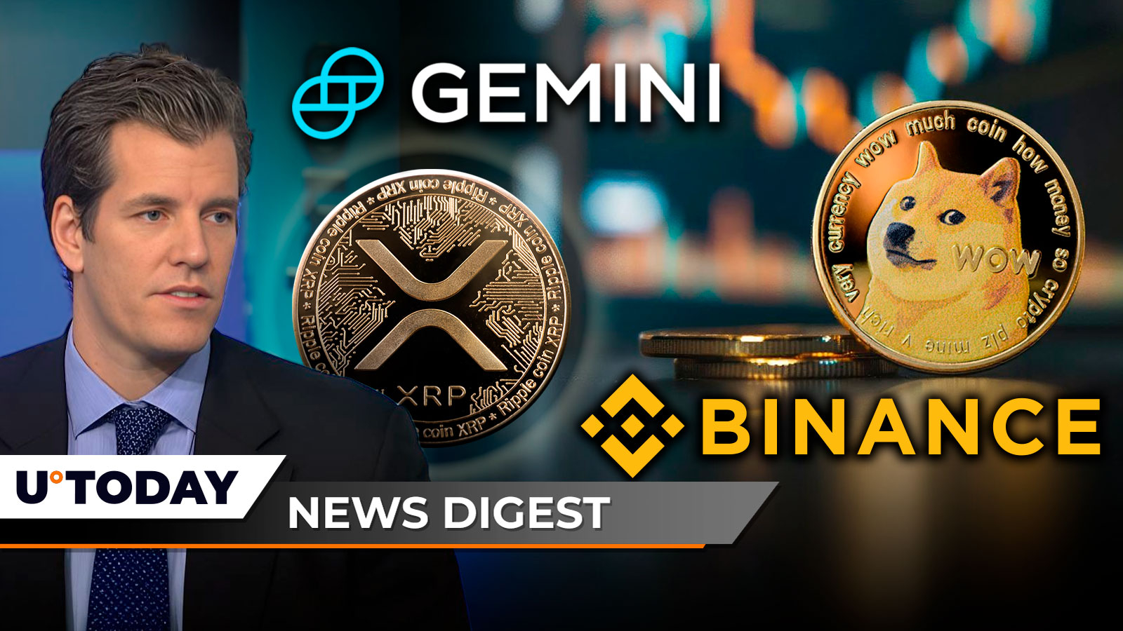 XRP Army Lambasts Gemini CEO, 649,331,848 Dogecoin Stun Biggest Crypto Exchange, Robert Kiyosaki Predicts New ATH for Second Best Asset to Bitcoin: Crypto News Digest by U.Today
