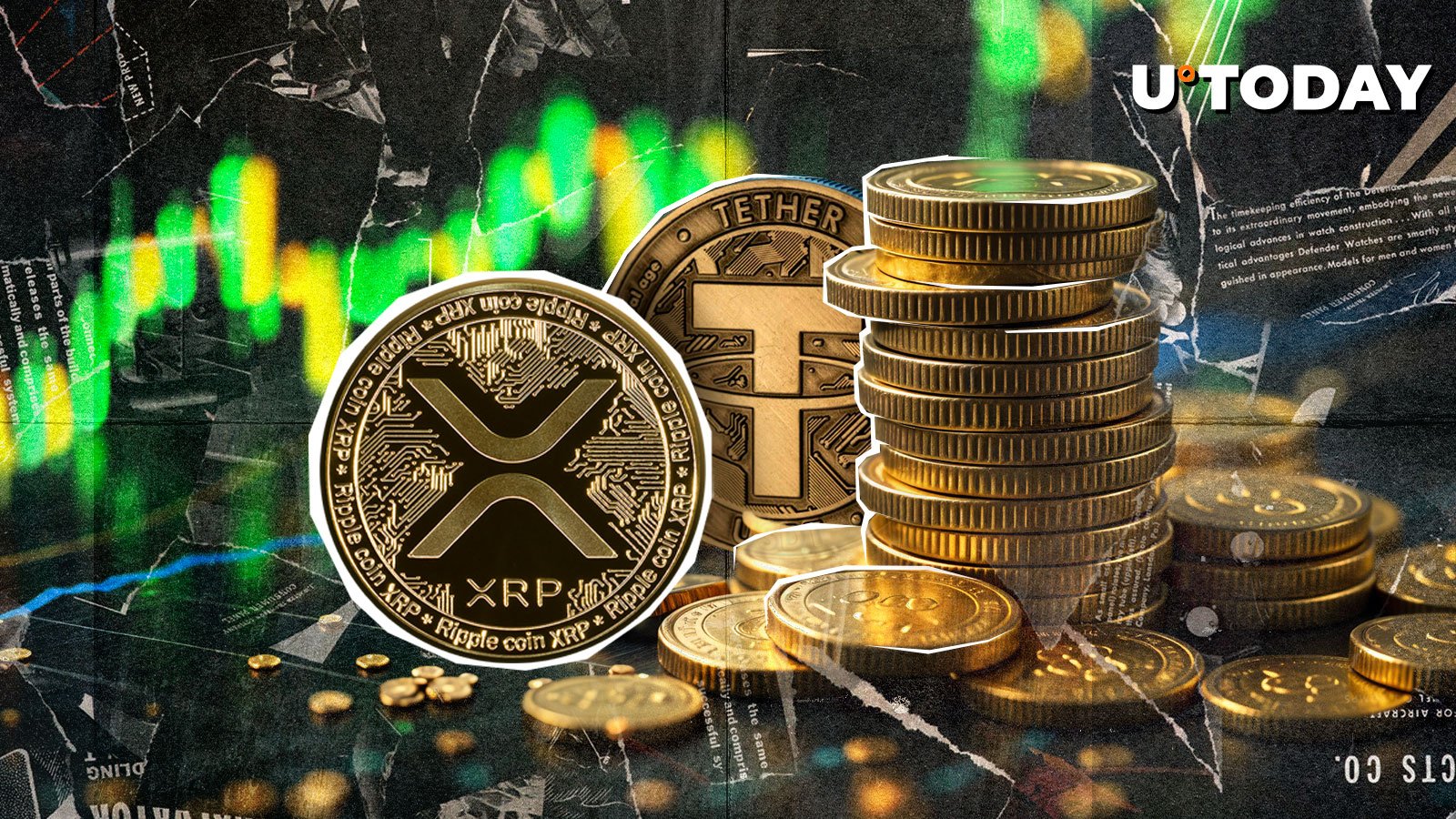 XRP Spoils Tether's Big Day by Re-Entering Top 3