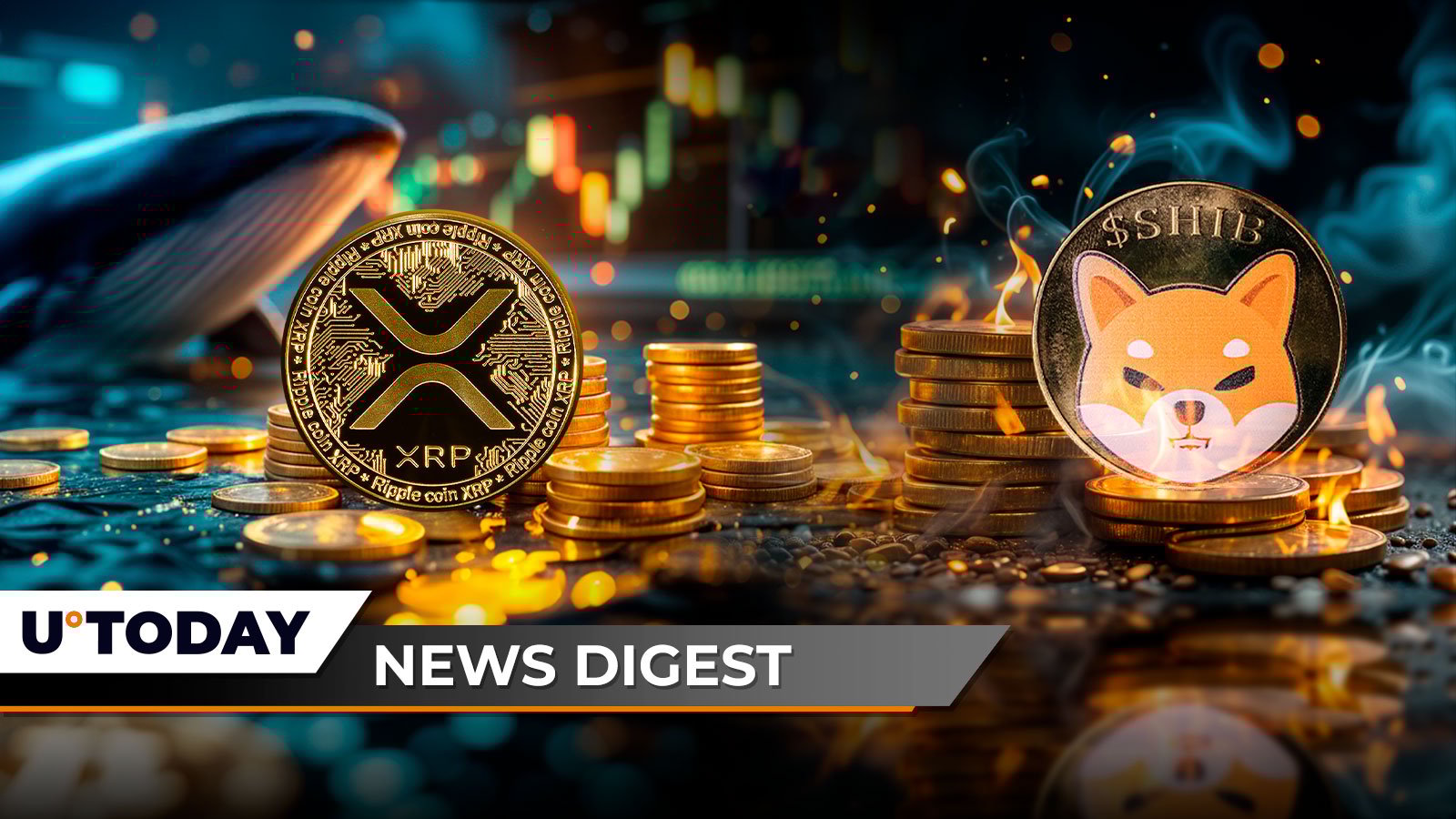 Giant Whale Makes  Million Bet on XRP; 1,021,155,586 SHIB Go up in Smoke, But Here’s Big Catch; NBA Legend Scottie Pippen Issues Big Bitcoin Bull Tweet: Crypto News Digest by U.Today