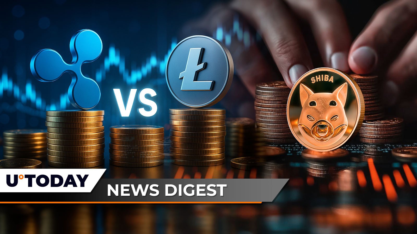 Ripple vs. Litecoin Beef Stuns Crypto Market, Shiba Inu (SHIB) on Edge of Oblivion, XRP Faces Bollinger Trap Warning: Crypto News Digest – U.Today