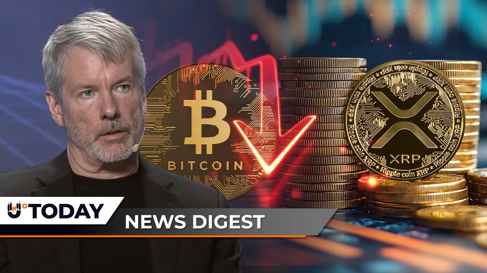 Major Date for XRP Holders Revealed, Michael Saylor Reacts to Bitcoin (BTC) Price Crash, Cardano (ADA) Confirms Death Cross — Crypto News Digest – U.Today
