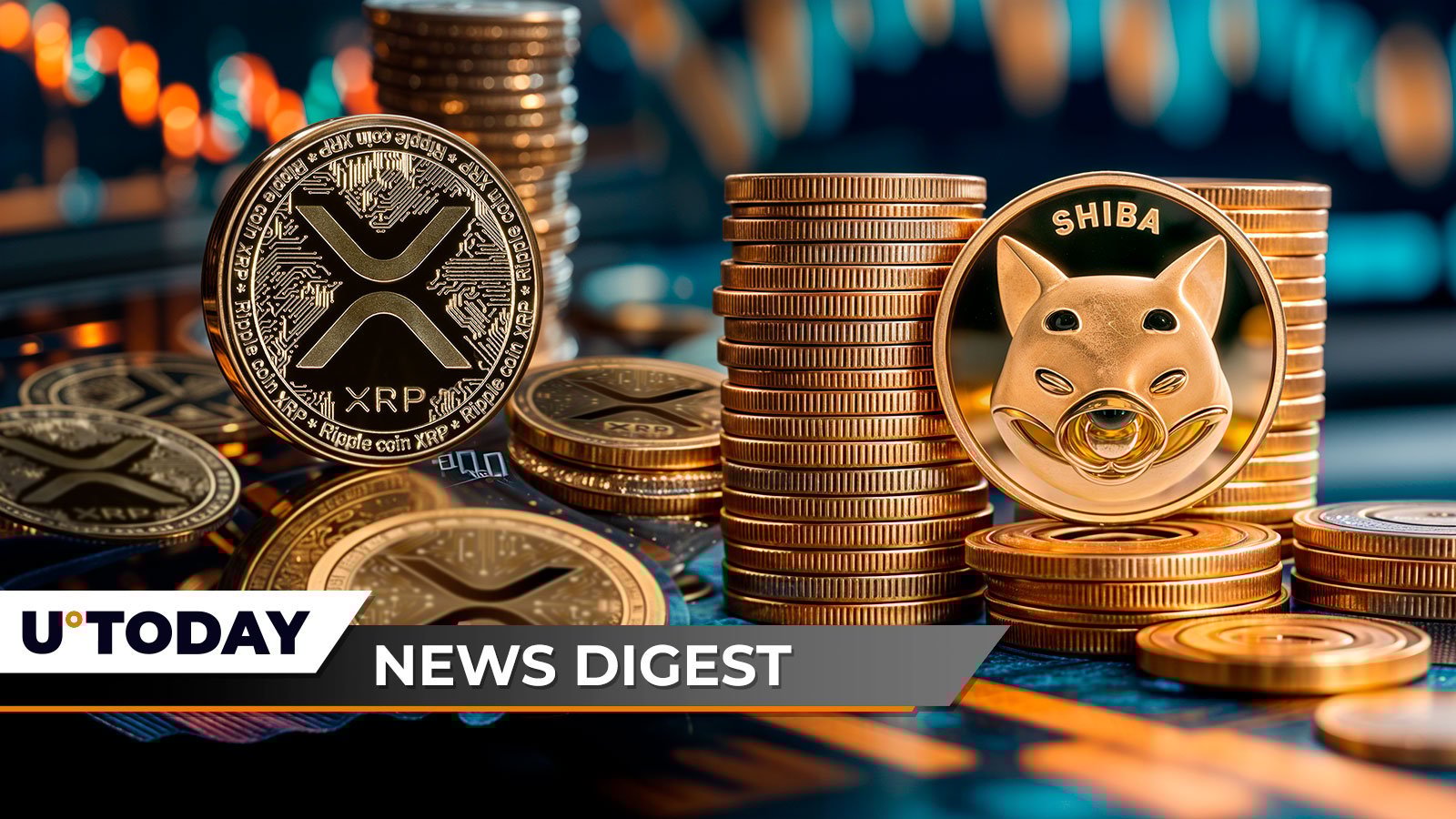 XRP Volume Up 73%, 120 Billion Shiba Inu (SHIB) Selling Wall About to Hit, Dogecoin (DOGE) Price Eyes Rebound — Crypto News Digest – U.Today
