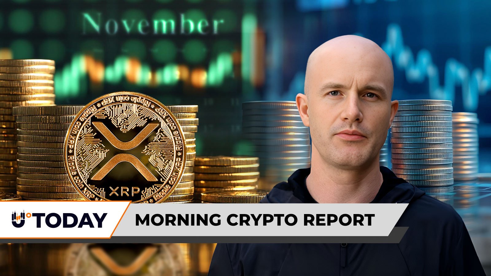 Morning Crypto Report: XRP to Rocket 81% in November? Coinbase CEO Teases 'Big Month,' Bitcoin Is Bearish at 0,000, Warns Top Trader – U.Today