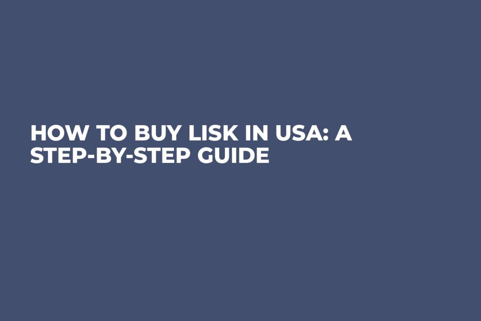 how to buy lisk cryptocurrency